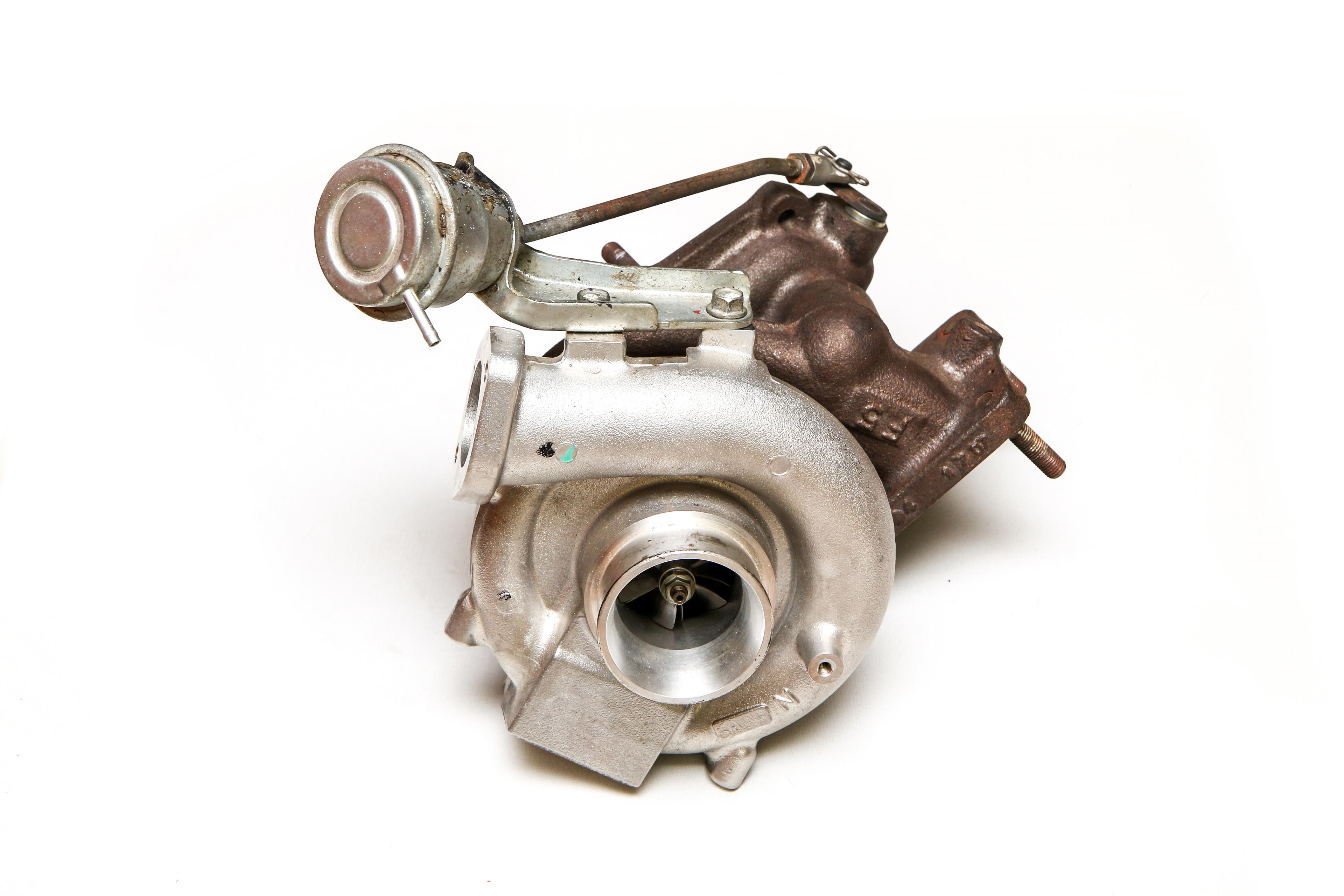 Turbocharger on a white background
