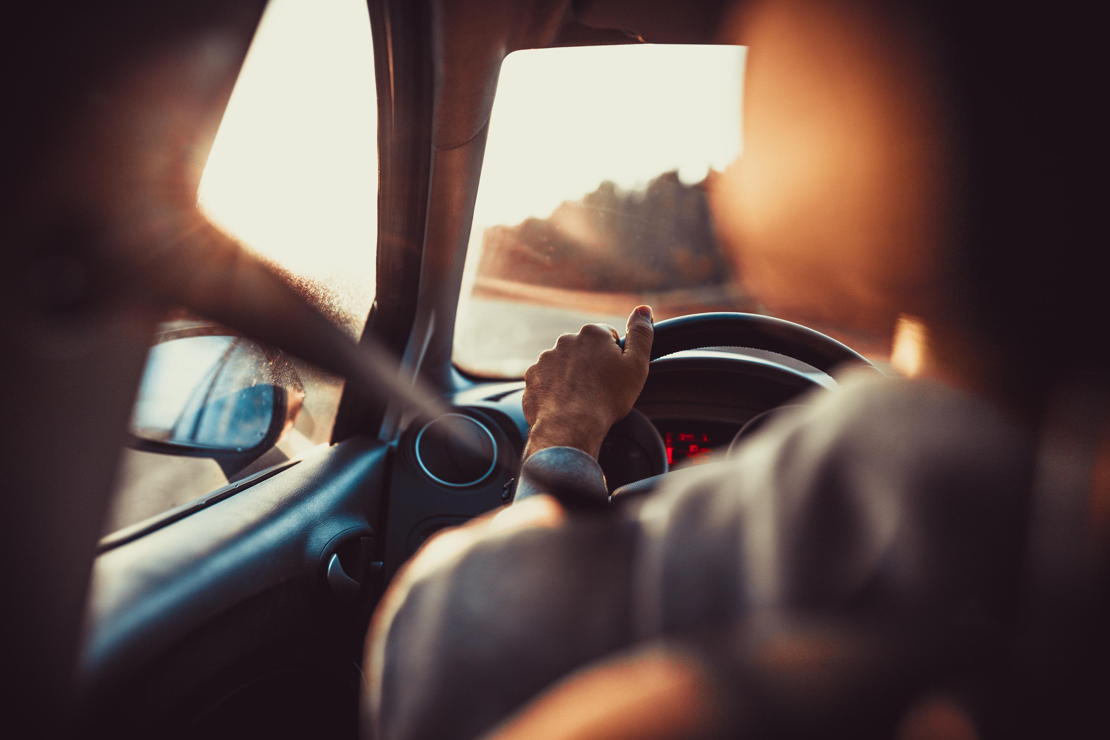 Driving a car