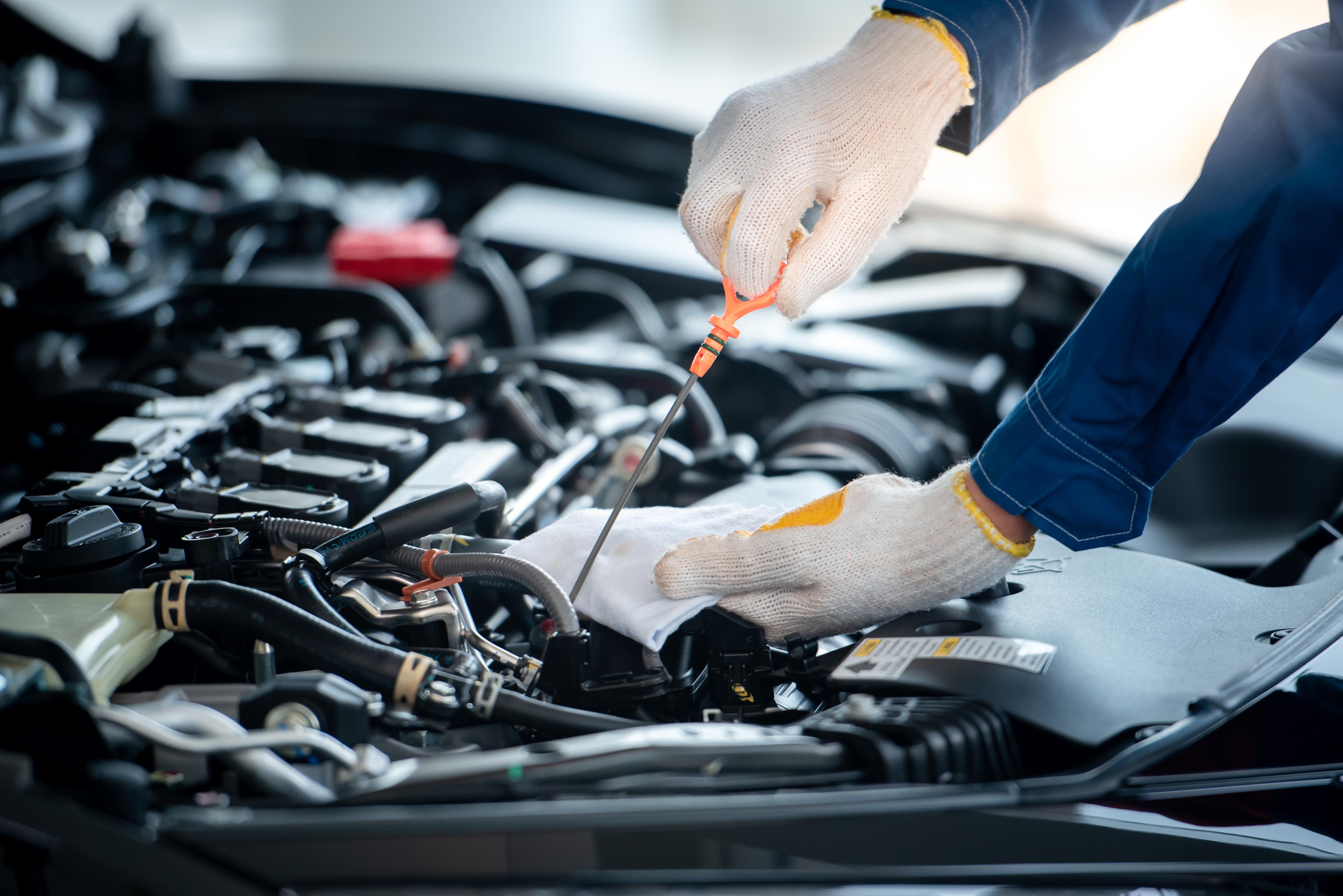 Car repair close up