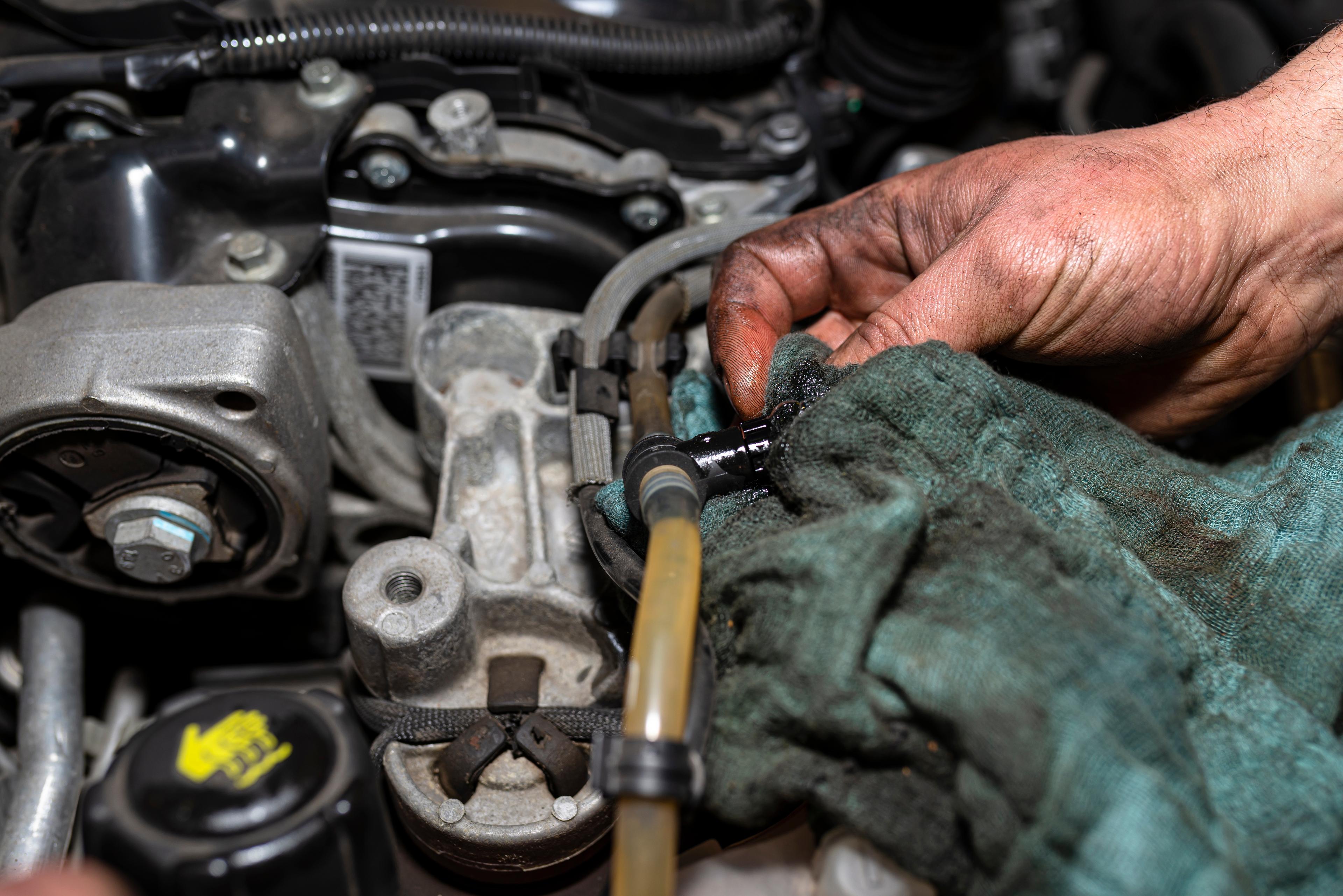 Flushing out a fuel system
