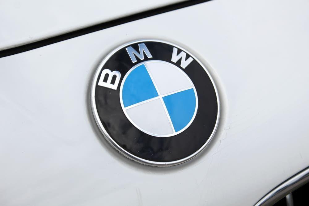 BMW badge close up