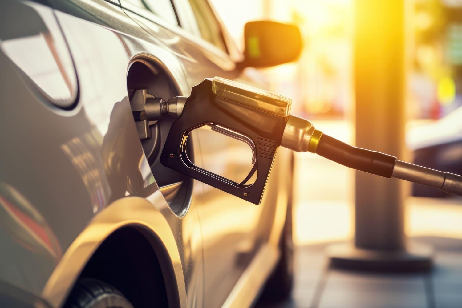 Petrol car refueling