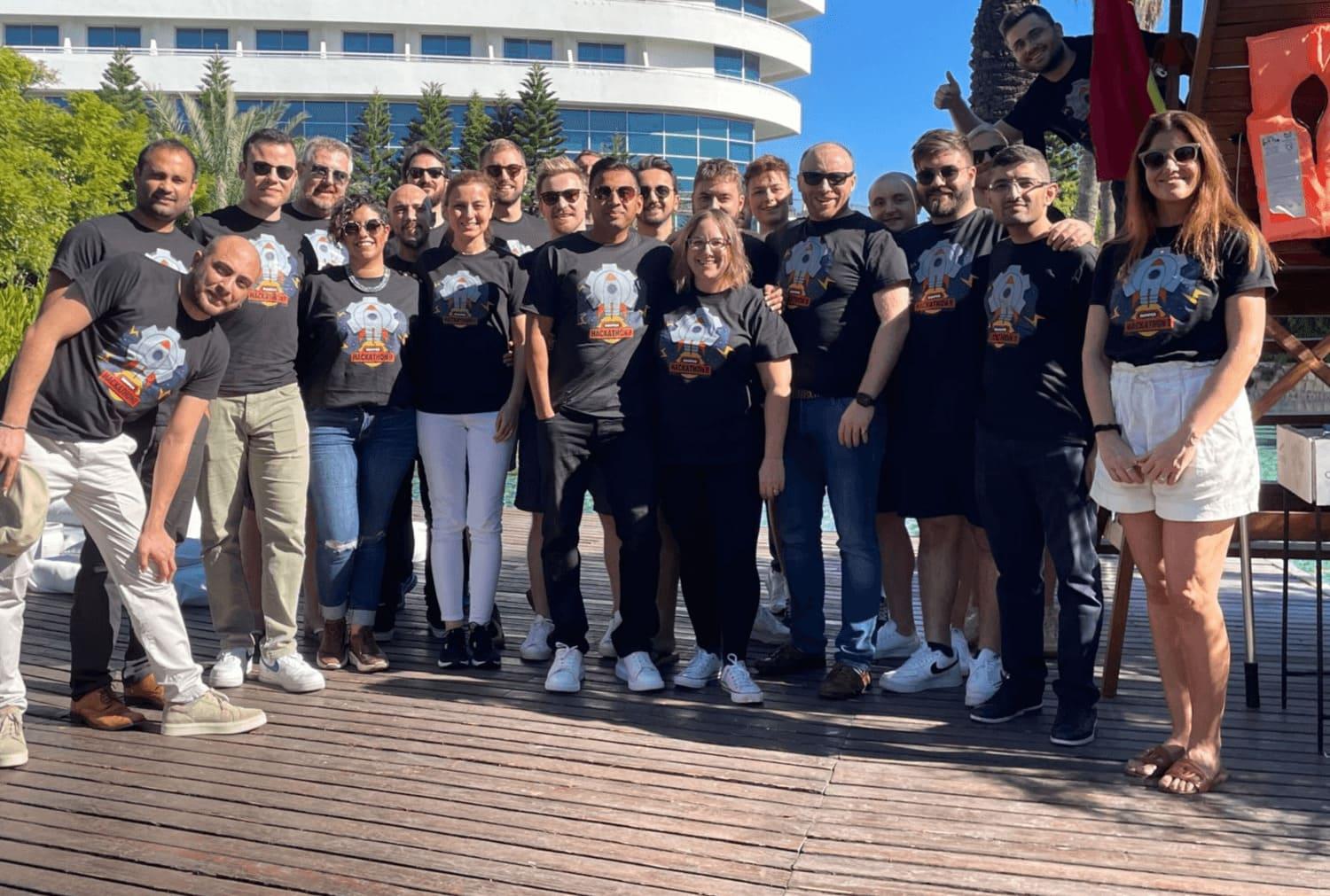 Bumper team at Hackathon