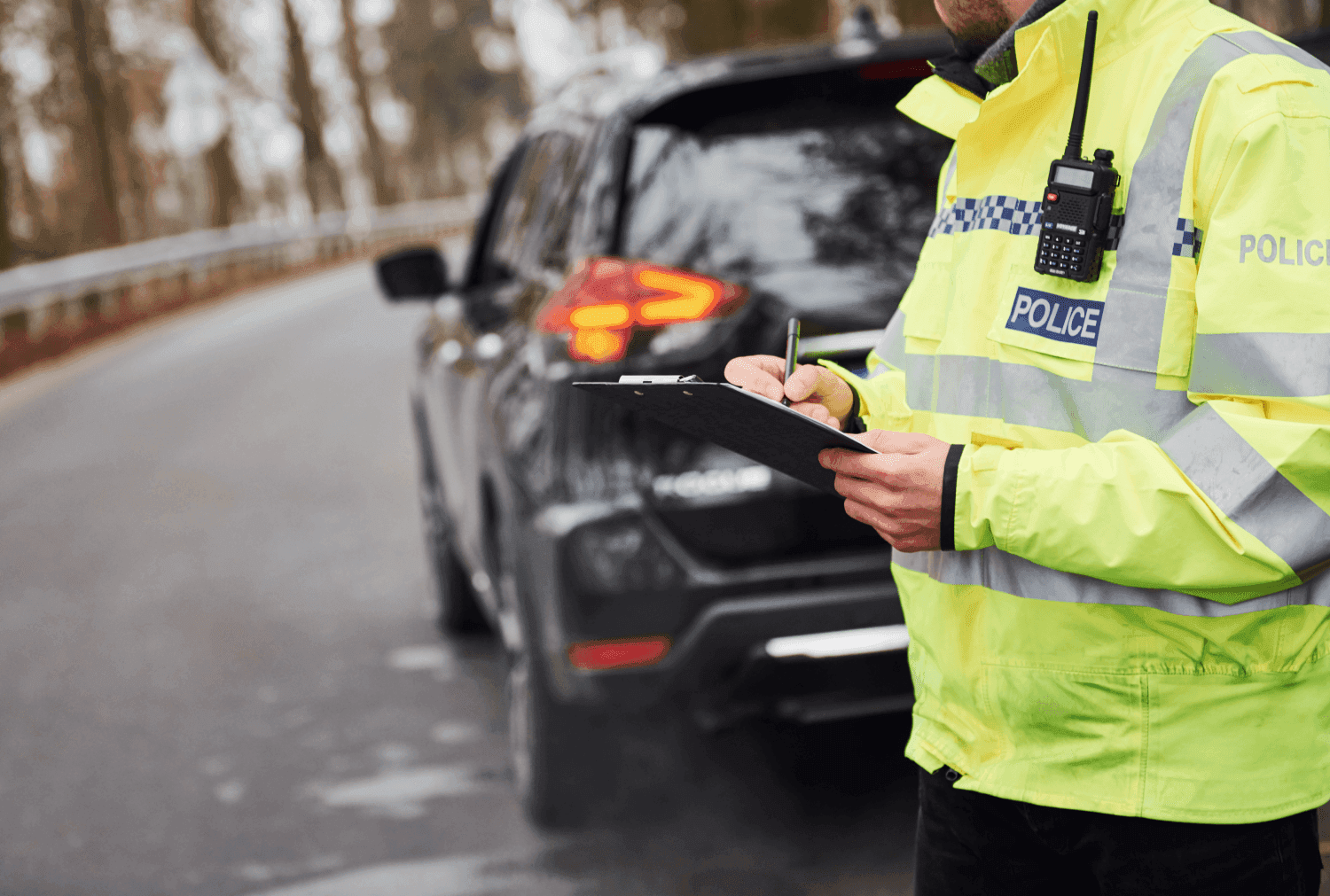 Police checking if number plate is legal