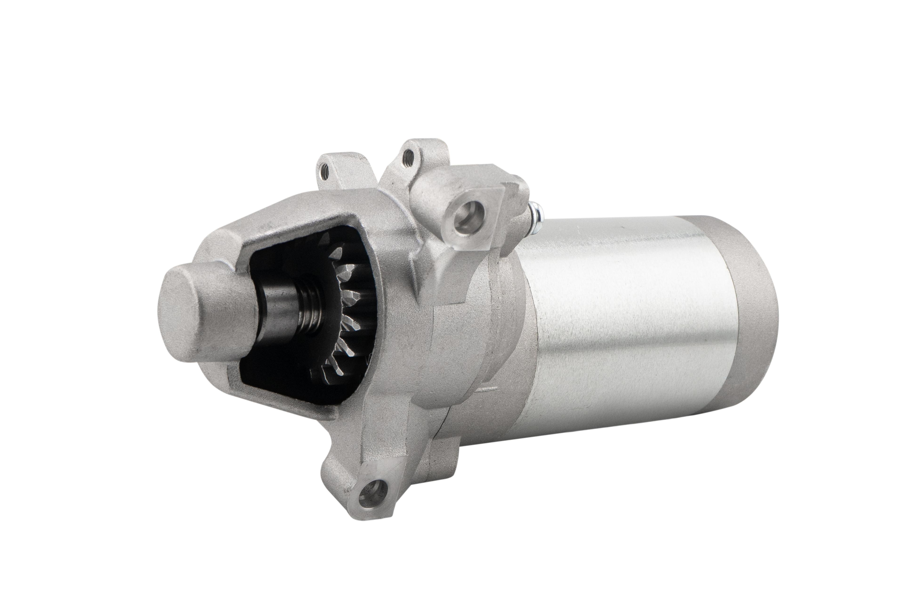 Starter motor isolated on a white background