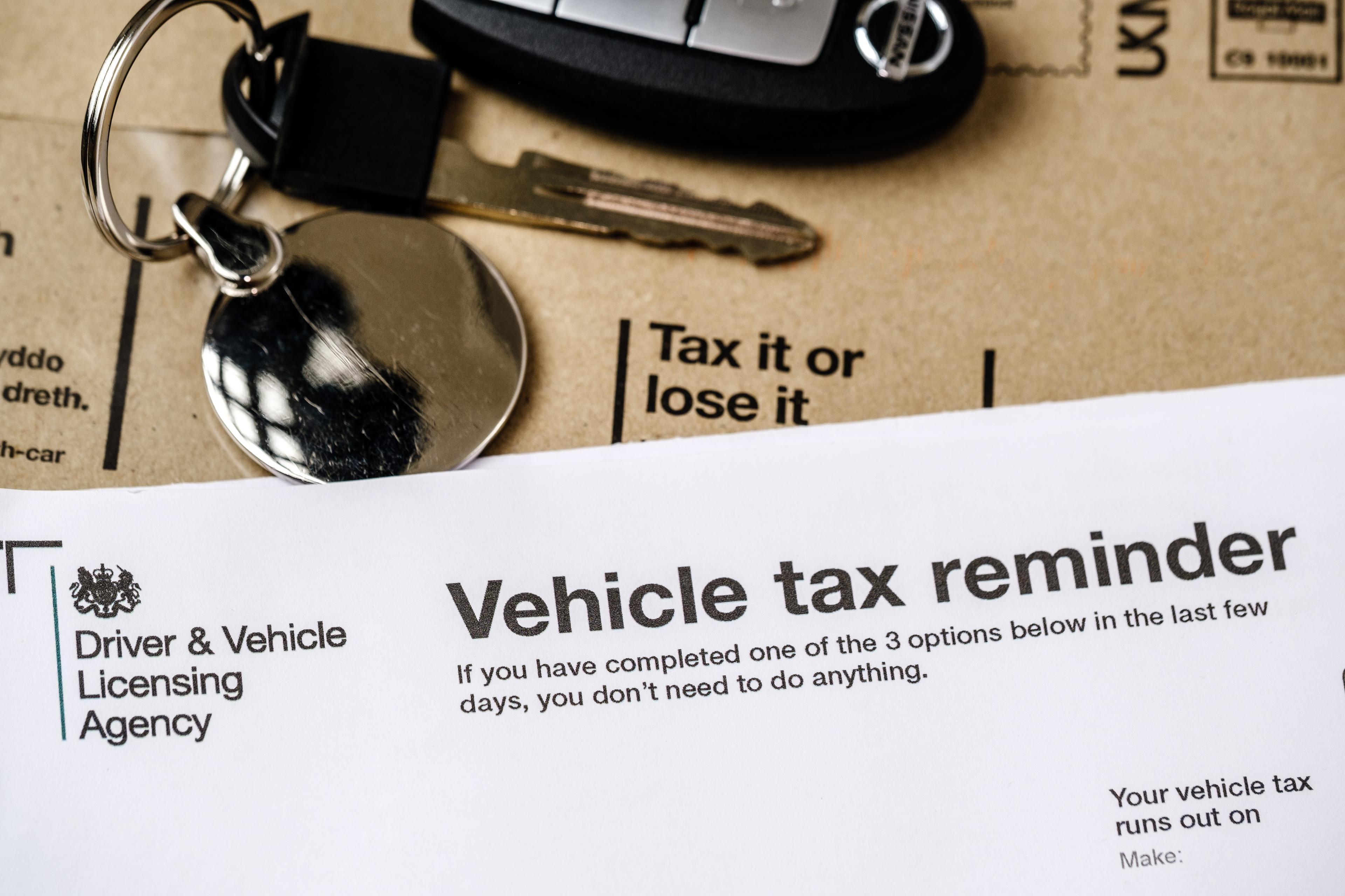 Vehicle tax reminder