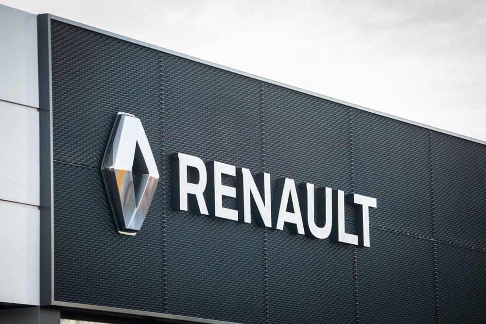 Renault logo on dealership